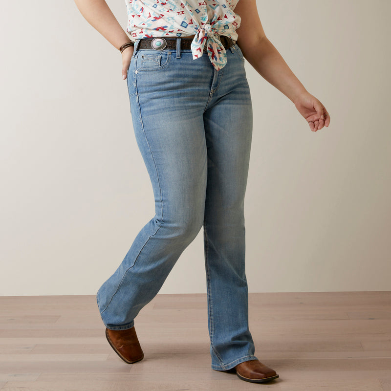 Ariat Women's R.E.A.L. Brianna Perfect Rise Bootcut Denim Jeans, Oklahoma