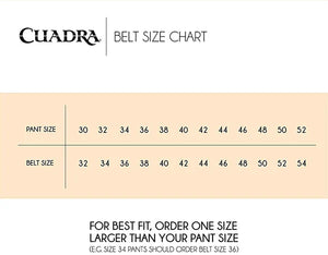 Cuadra Men's Stingray Leather Belt, Black