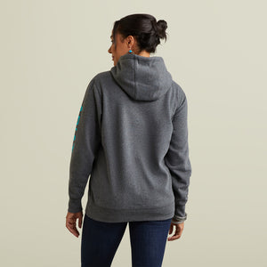 Ariat Women's Ariat Logo Hoodie, Charcoal Heather