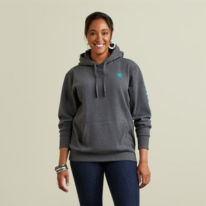 Ariat Women's Ariat Logo Hoodie, Charcoal Heather