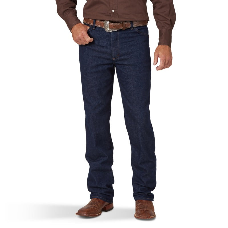 Wrangler Men's Cowboy Cut Slim Fit Active Flex Jean, Prewashed Indigo