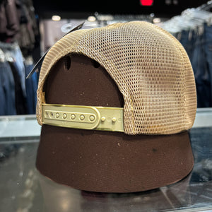 Ariat Men's Flexfit Embroidered Logo Brown Khaki Snapback Cap