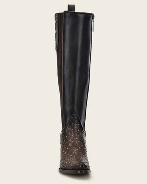Cuadra Women's Bovine Leather with Crystals Tall Boot, Maple