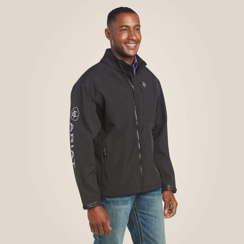 Ariat Men's Logo 2.0 Softshell Jacket, Black