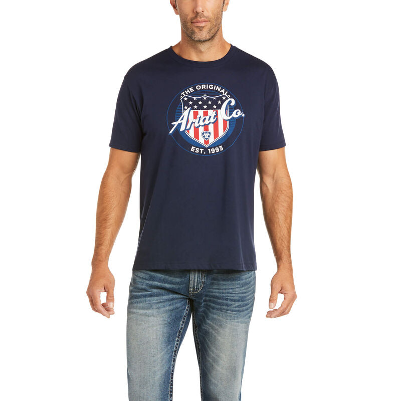 Ariat Men's Ariat Patriot T-Shirt, Midnight Navy