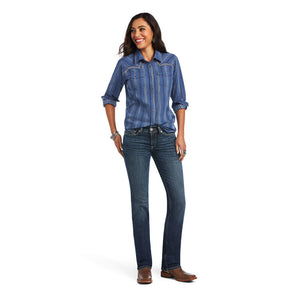 Ariat Women's REAL Darling Shirt, Chambray Dobby