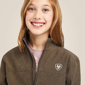 Ariat Youth New Team Softshell Jacket, Banyan Bark Heather