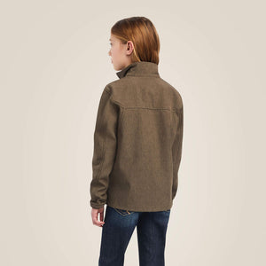 Ariat Youth New Team Softshell Jacket, Banyan Bark Heather