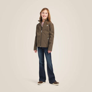 Ariat Youth New Team Softshell Jacket, Banyan Bark Heather