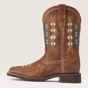 Ariat Women's Delilah Deco Western Boot, Copper Kettle