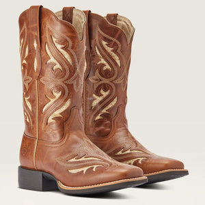 Ariat Women's Round Up Bliss Western Boot, Midday Tan