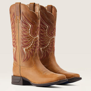 Ariat Women's Rockdale Western Boot, Almond Buff