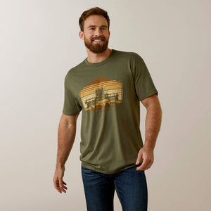 Ariat Men's Ariat Combine T-Shirt, Military Heather