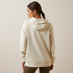 Ariat Women's REAL Fading Lines Hoodie, White Onyx