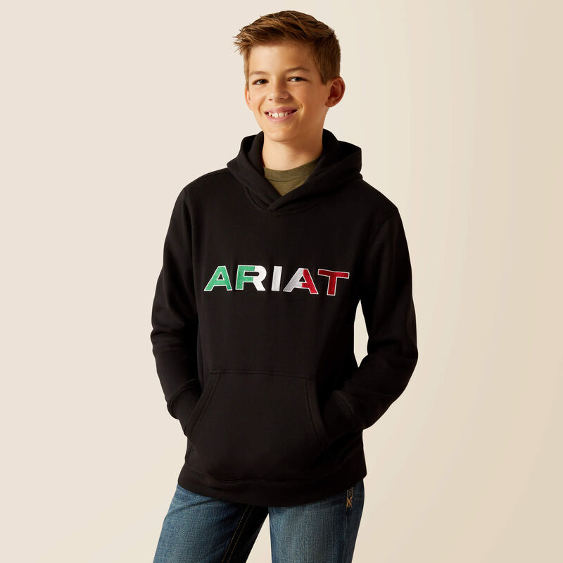 Ariat Youth Mexico Hoodie, Black