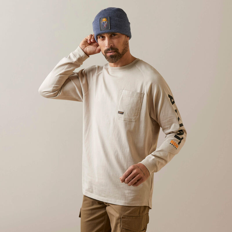 Ariat Men's Rebar Cotton Strong Graphic T-Shirt, String|Black