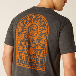 Ariat Men's Ariat Sol Arch T-Shirt, Charcoal Heather