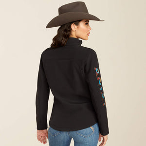 Ariat Women's New Team Softshell Jacket, Black|Serrano Southwest Print