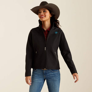 Ariat Women's New Team Softshell Jacket, Black|Serrano Southwest Print