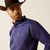 Ariat Men's Team Logo Twill Classic Fit Long Sleeve Shirt, Dark Blue|Light Blue