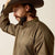 Ariat Men's Team Logo Twill Classic Fit Long Sleeve Shirt, Olive Green|Orange