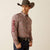 Ariat Men's Team Logo Omega Fitted Long Sleeve Shirt, Red|Burgundy