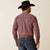 Ariat Men's Team Logo Omar Classic Fit Long Sleeve Shirt, Burgundy|White