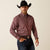 Ariat Men's Team Logo Omar Classic Fit Long Sleeve Shirt, Burgundy|White