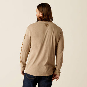 Ariat Men's Ariat Elevated V2 T-Shirt, Oatmeal Heather