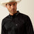 Ariat Men's Team Logo Twill Classic Fit Long Sleeve Shirt, Black|Grey