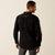 Ariat Men's Team Logo Twill Classic Fit Long Sleeve Shirt, Black|Grey