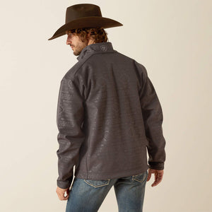 Ariat Men's Logo 2.0 Softshell Jacket, Phantom Embossed