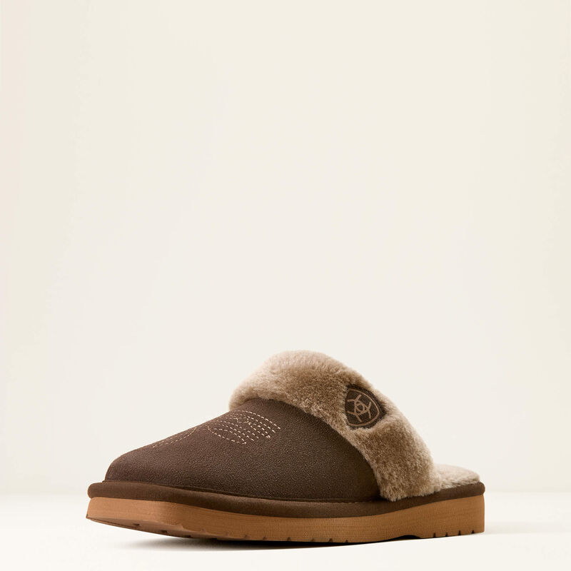 Ariat Women's Jackie Square Toe Slipper, Chocolate