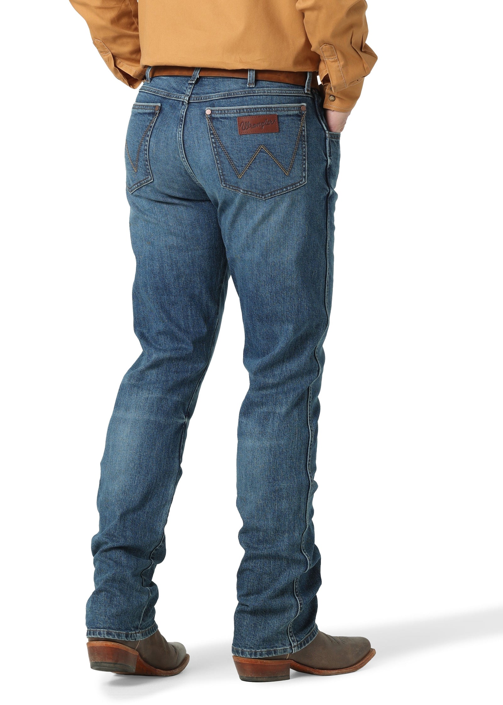 Wrangler Men's Retro Slim Fit Straight Leg Jean, Ferris Medium Wash