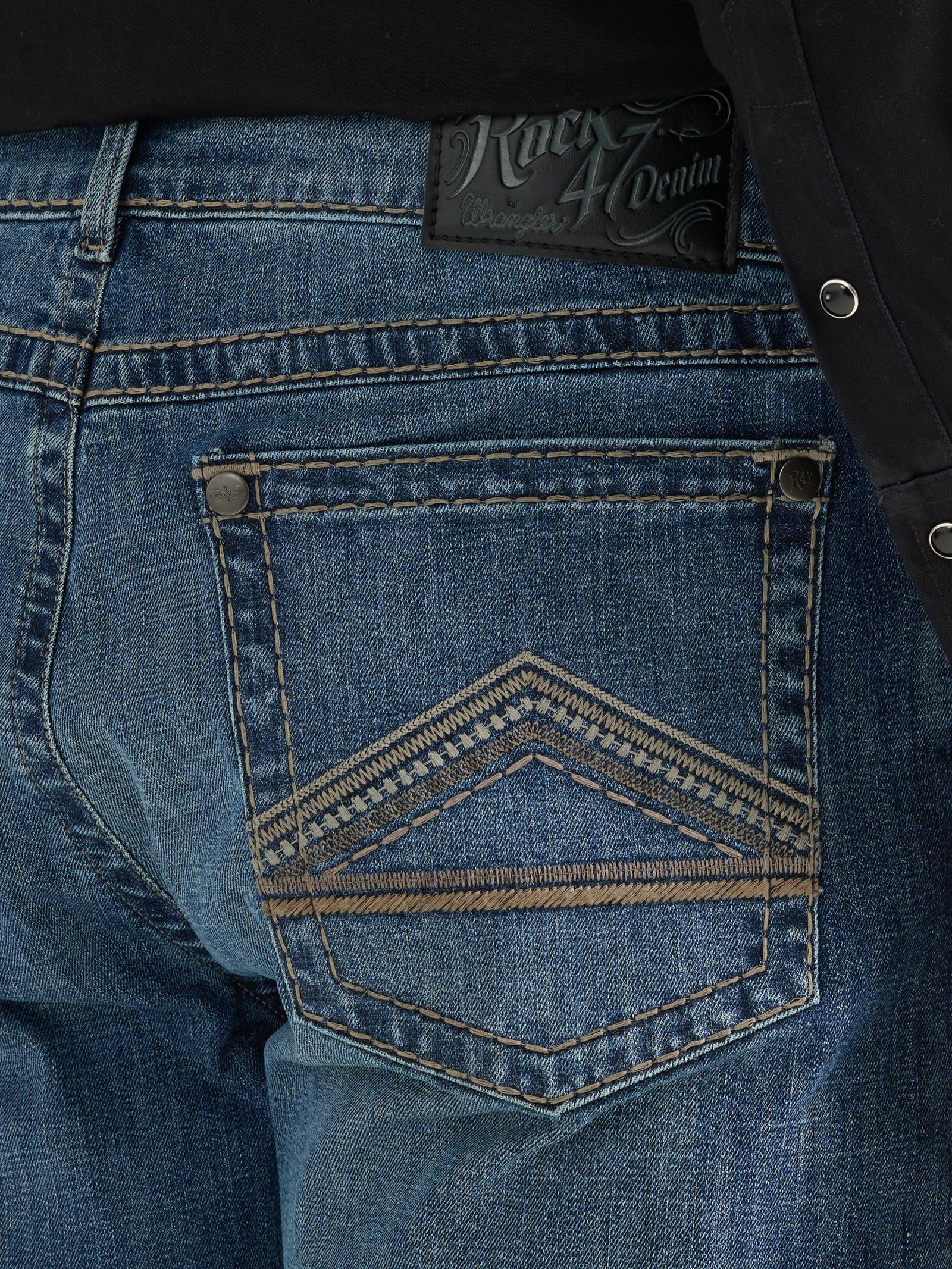 Rock 47 By Wrangler Men's Slim Fit Straight Leg Jean, Farrell