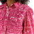 Wrangler X Barbie Women's Western Balloon Sleeve Printed Blouse In Pink Bandana