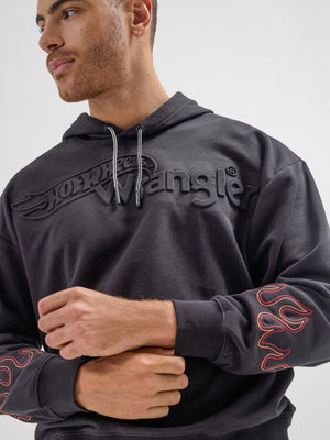 Wrangler® x Hot Wheels™ Men's Rodeo Hoodie in Black Beauty