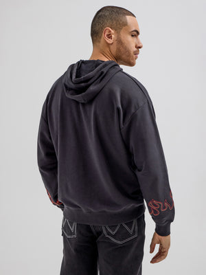 Wrangler® x Hot Wheels™ Men's Rodeo Hoodie in Black Beauty