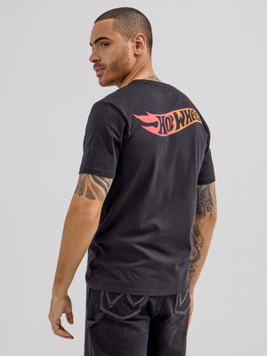 Wrangler® x Hot Wheels™ Men's Flaming Bronco T-Shirt in Black Beauty