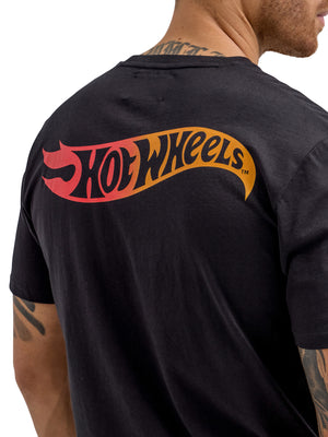 Wrangler® x Hot Wheels™ Men's Flaming Bronco T-Shirt in Black Beauty