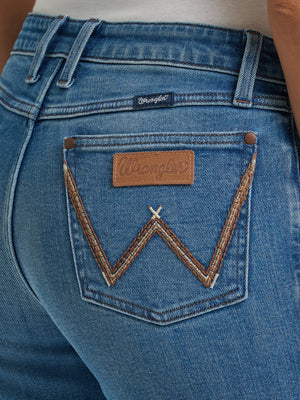 Wrangler® Women's Mae Mid Rise Trouser Jean, Cynthia