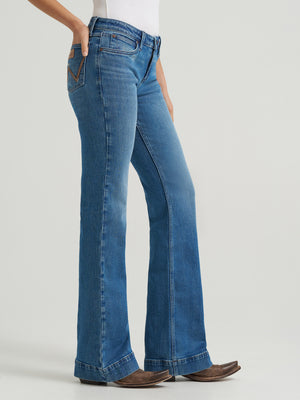 Wrangler® Women's Mae Mid Rise Trouser Jean, Cynthia
