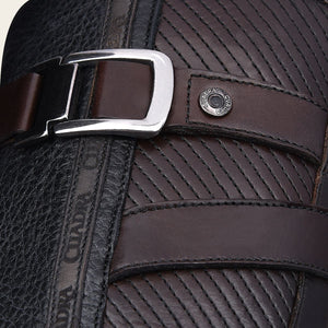 Cuadra Men's Leather Square Toe Boot, Black