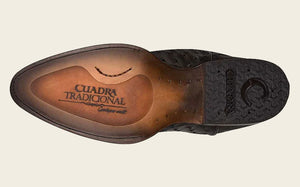 Cuadra Men’s Ostrich Leather Boot, Black