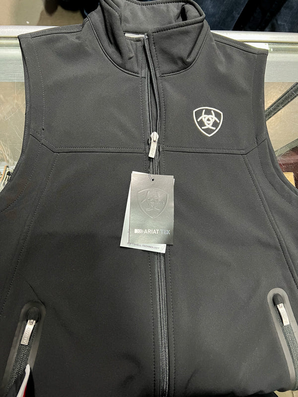 Ariat Men's New Team Softshell Mexico Vest, Black - Mora's Jeans