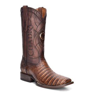 Cuadra Men's Caiman Belly Square Toe Boot, Maple