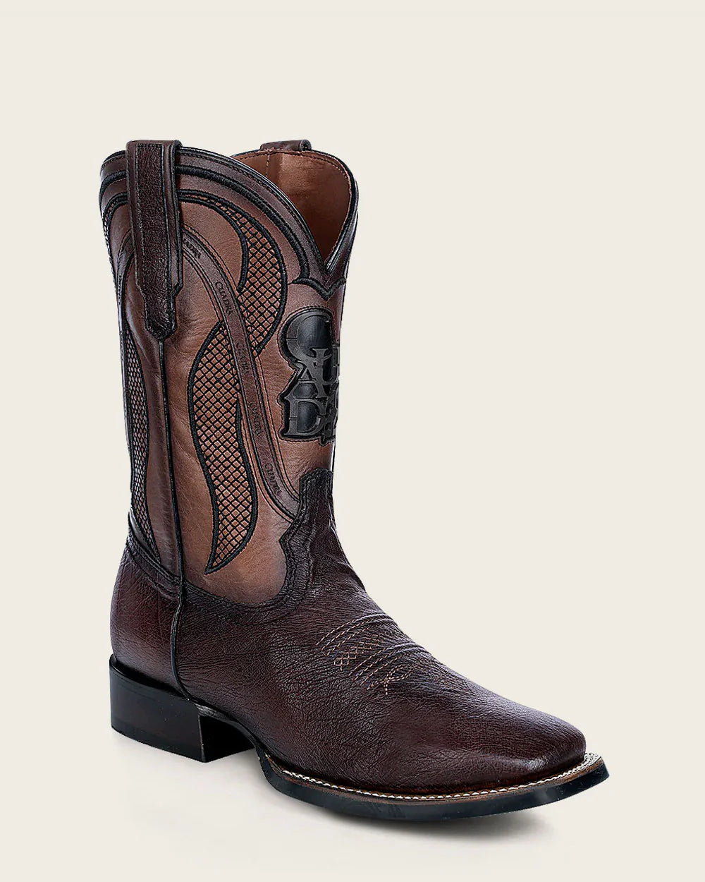 Cuadra Men’s Ostrich Belly Western Rodeo Boot, Brown