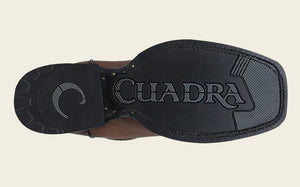 Cuadra Men’s Ostrich Belly Western Rodeo Boot, Honey