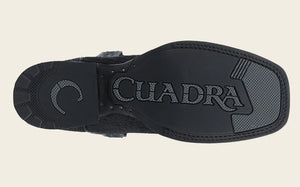 Cuadra Men's Bull Hide Leather Square Toe Boot, Black