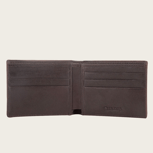 Cuadra Men's Deer Leather Wallet, Brown